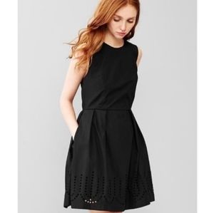 GAP fit and flare laser cut dress